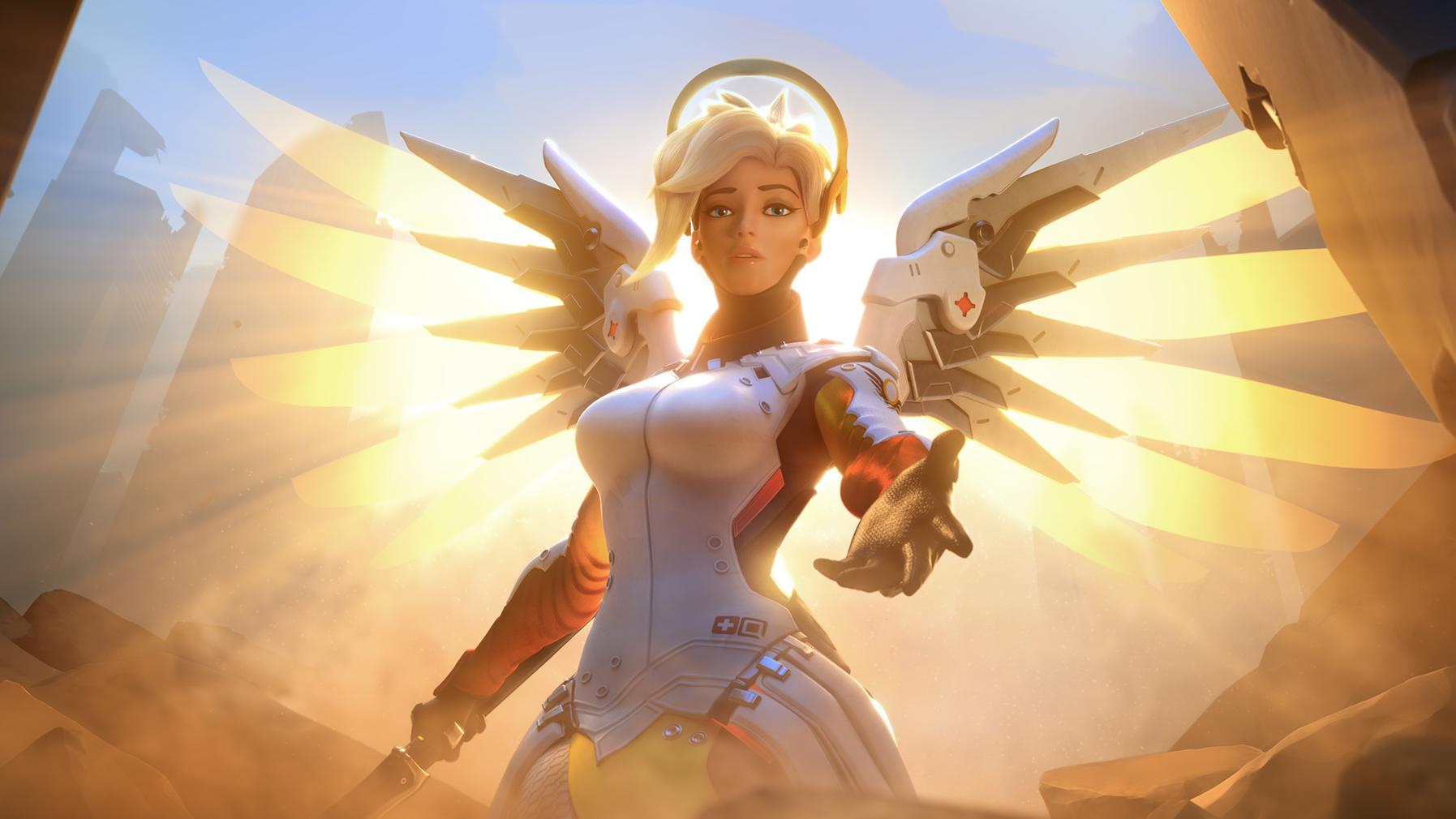 Нейросеть оценила изменения персонажа Ангела в обновлении Overwatch 2