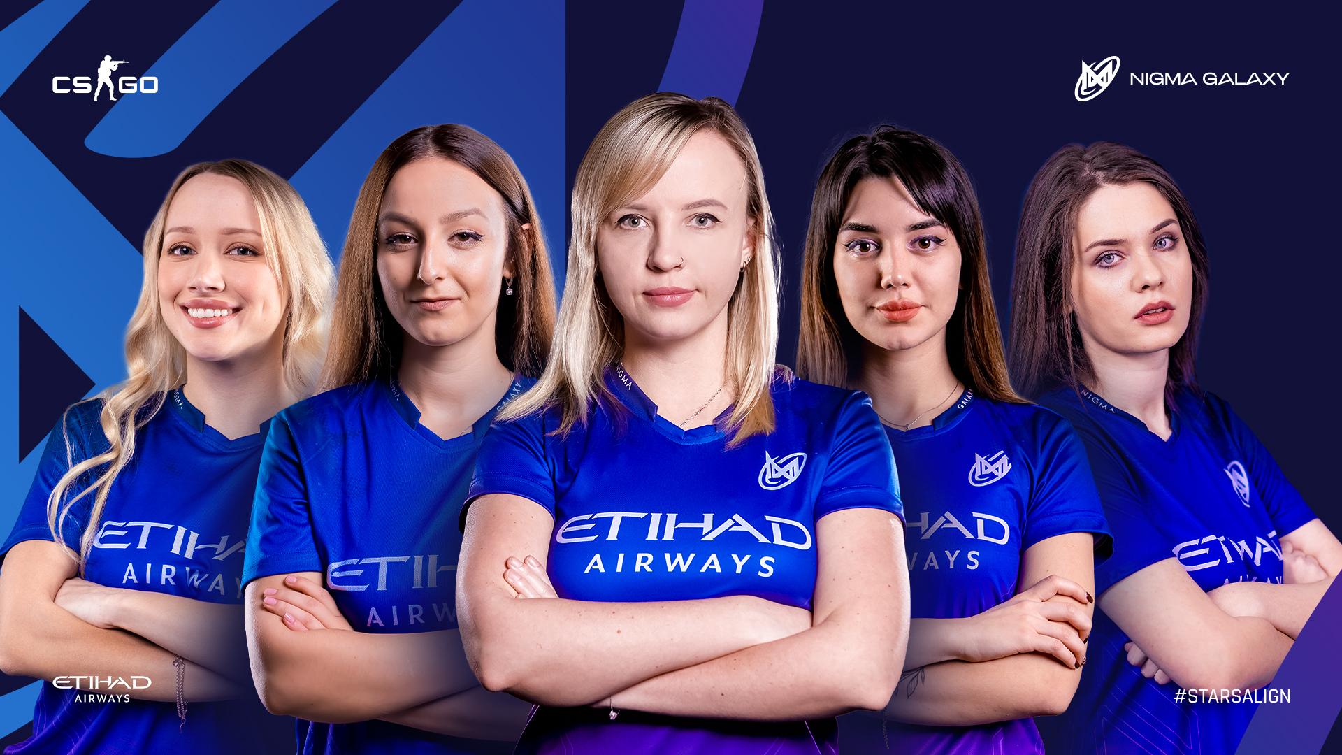 Go female. Женские составы КС го. Nigma Galaxy CS go женский состав. Nigma Galaxy female. Nigma женская команда КС го.