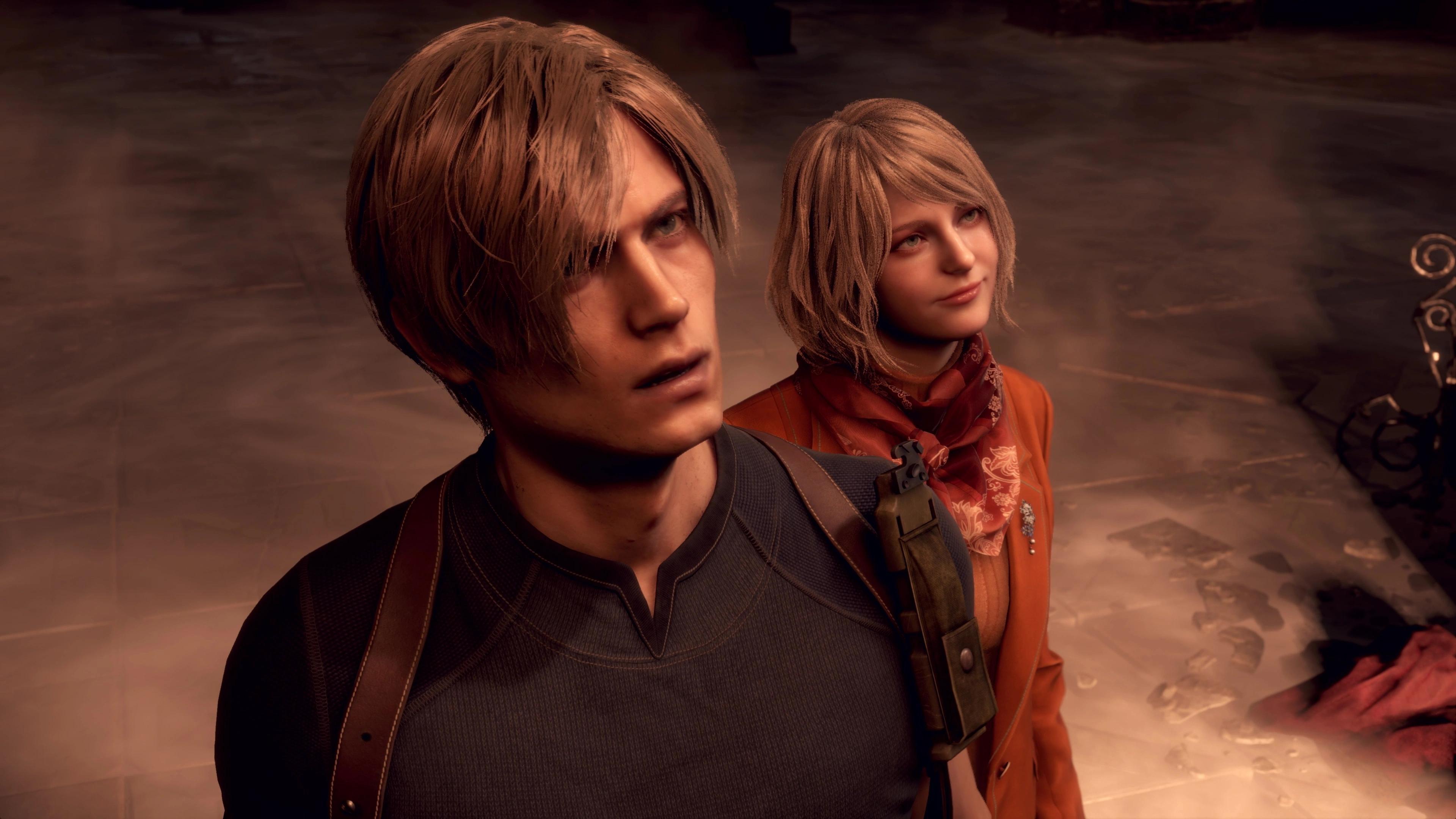 Leon and ashley. Эшли резидент ивел 4 ремейк.