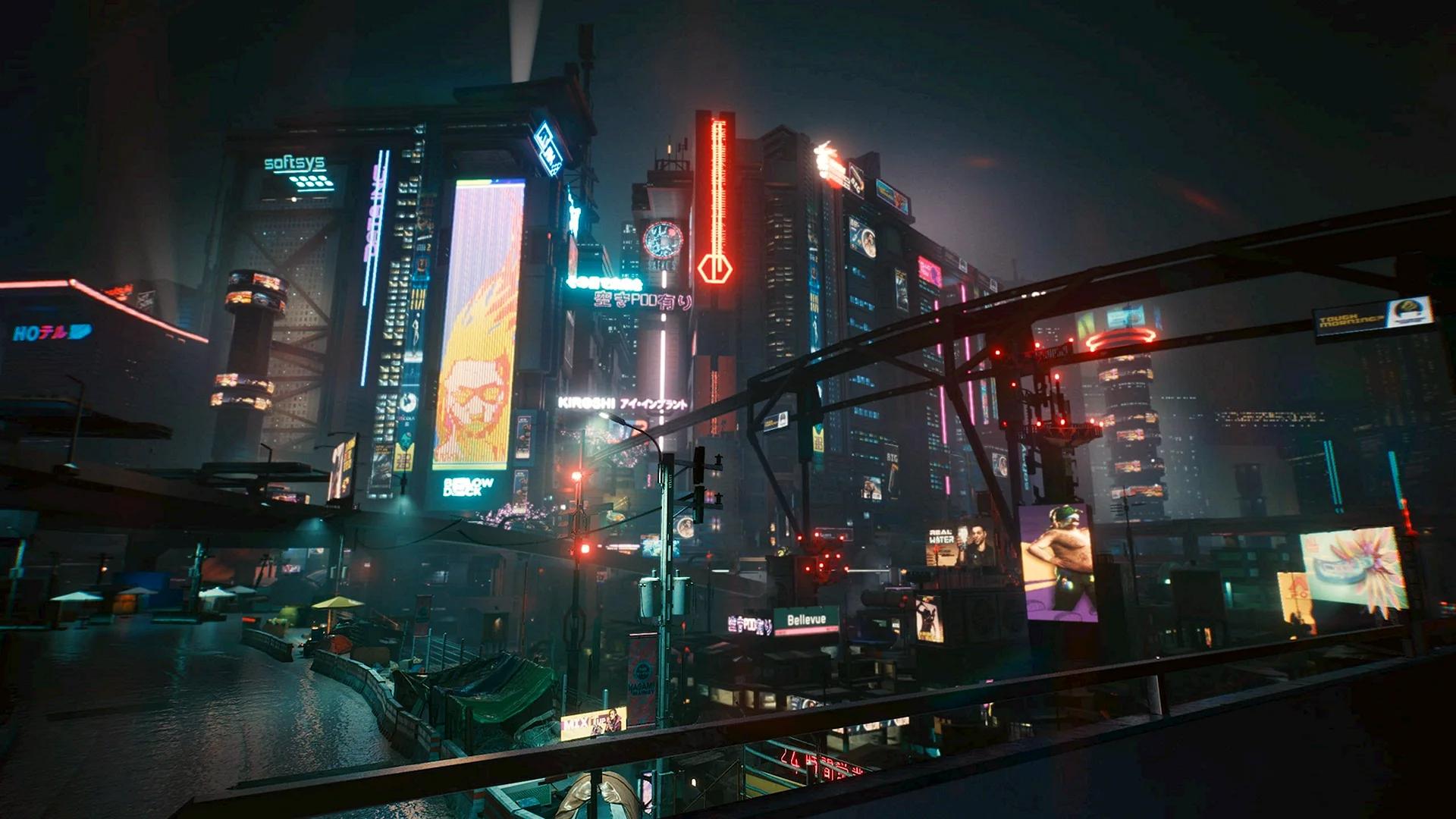 Cyberpunk 2077 Art город