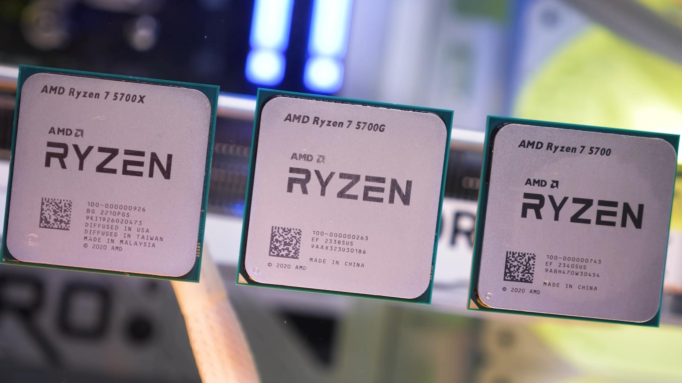 Эксперты раскритиковали бюджетный процессор AMD Ryzen 7 5700