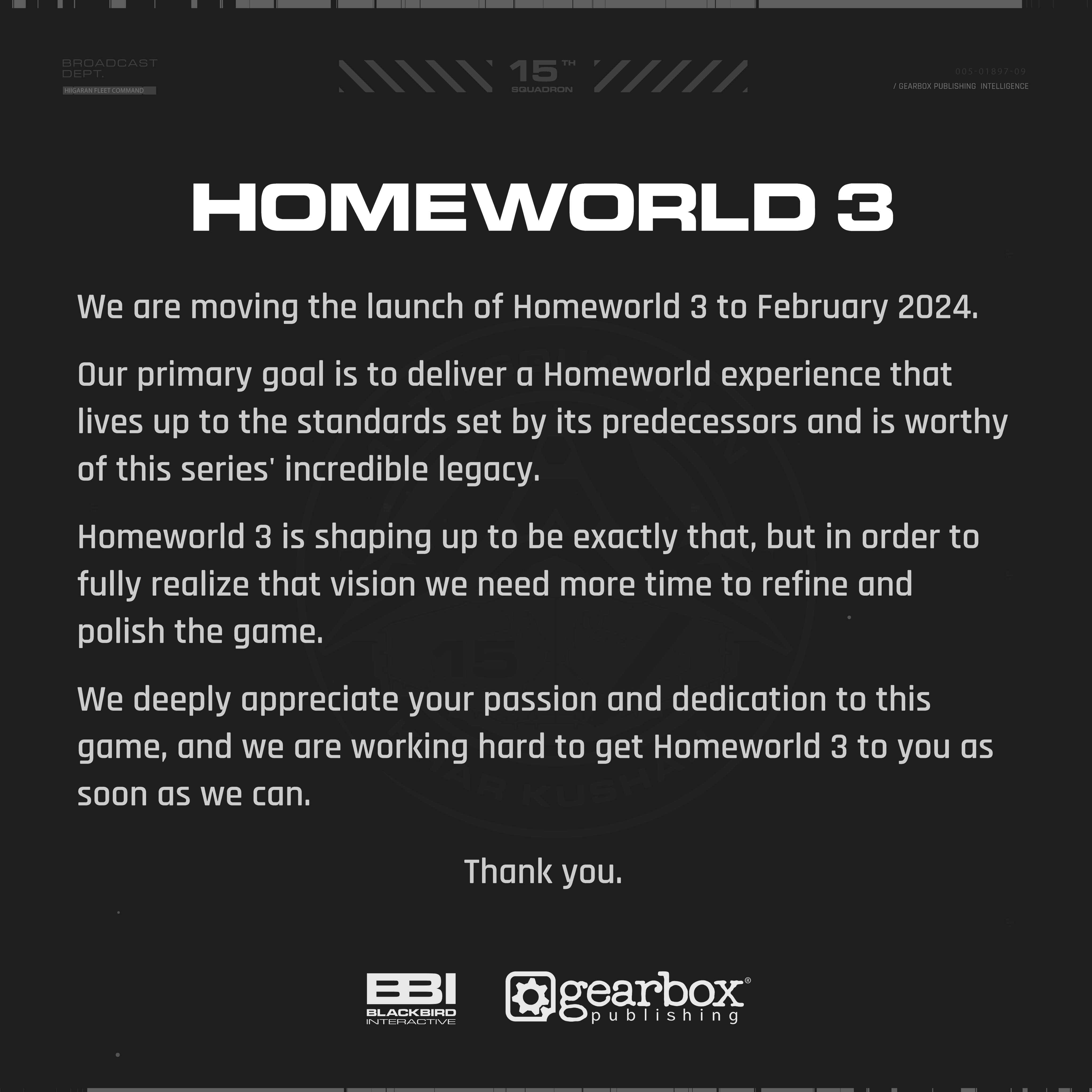 Homeworld 3 опять перенесли — игра выйдет в феврале 2024 года