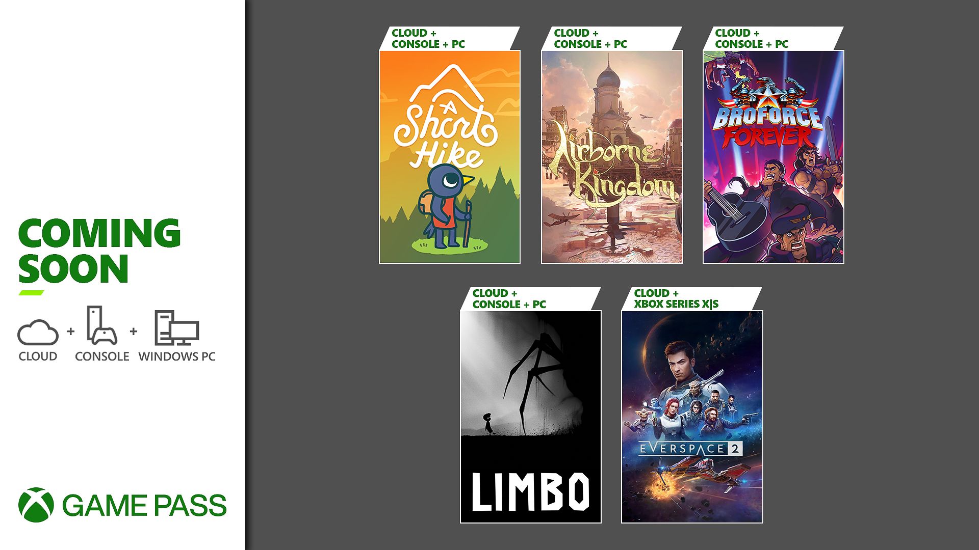 В Game Pass добавят Limbo, Everspace 2 и другие игры