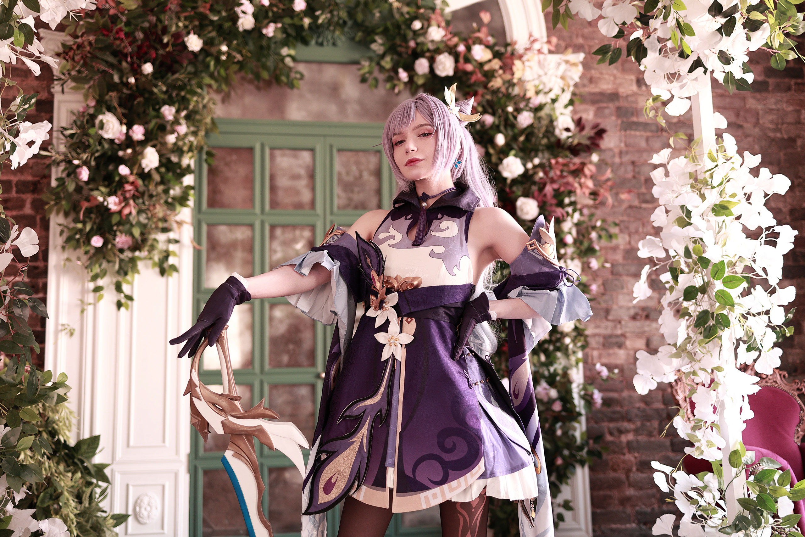 Keqing cosplay. Michi Kyun Cosplay. Michi Kyunn patreon.