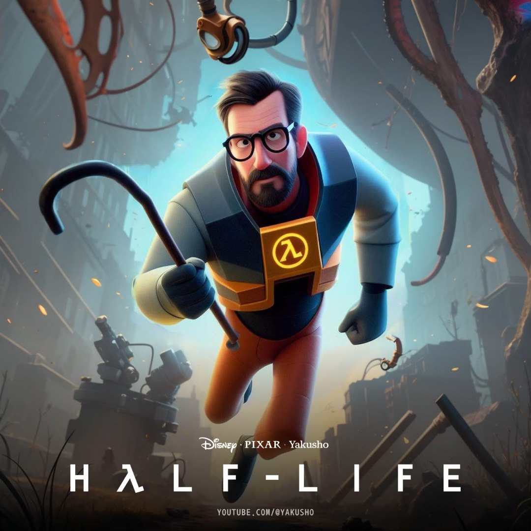 Нейросеть превратила Half-Life, BioShock, MK и другие игры в мультики Pixar  | VK Play