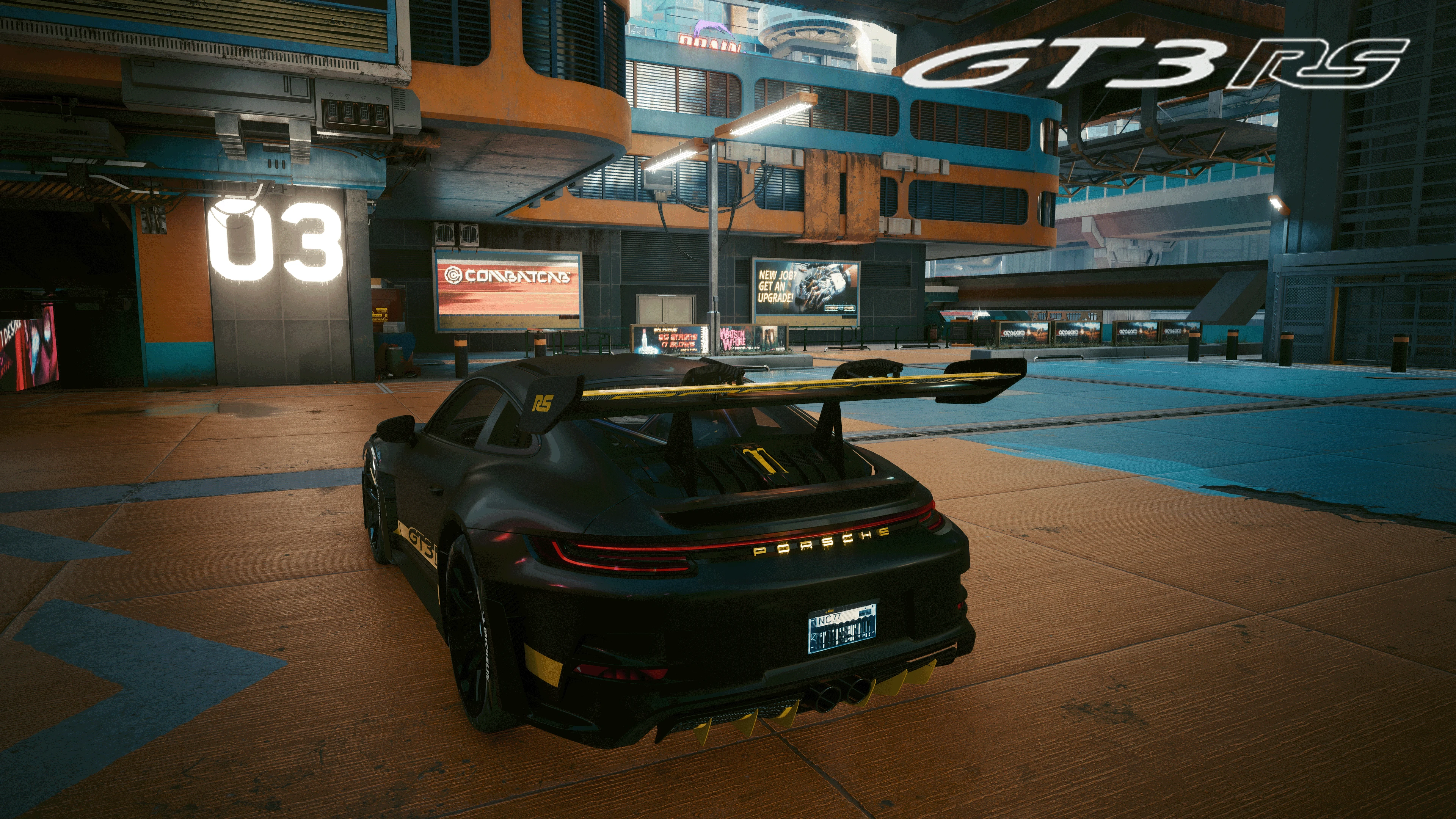 Мод автомобиль Porsche 911 GT3 RS для Cyberpunk 2077 | VK Play