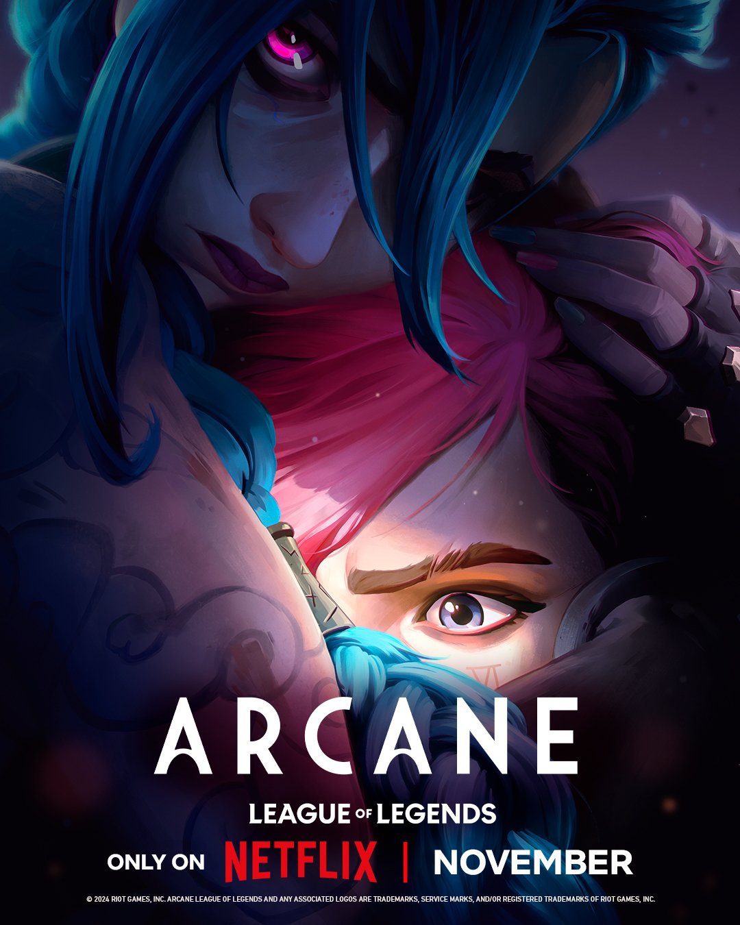 Netflix показал постер второго сезона «Аркейна» — шоу по League of Legends  | VK Play