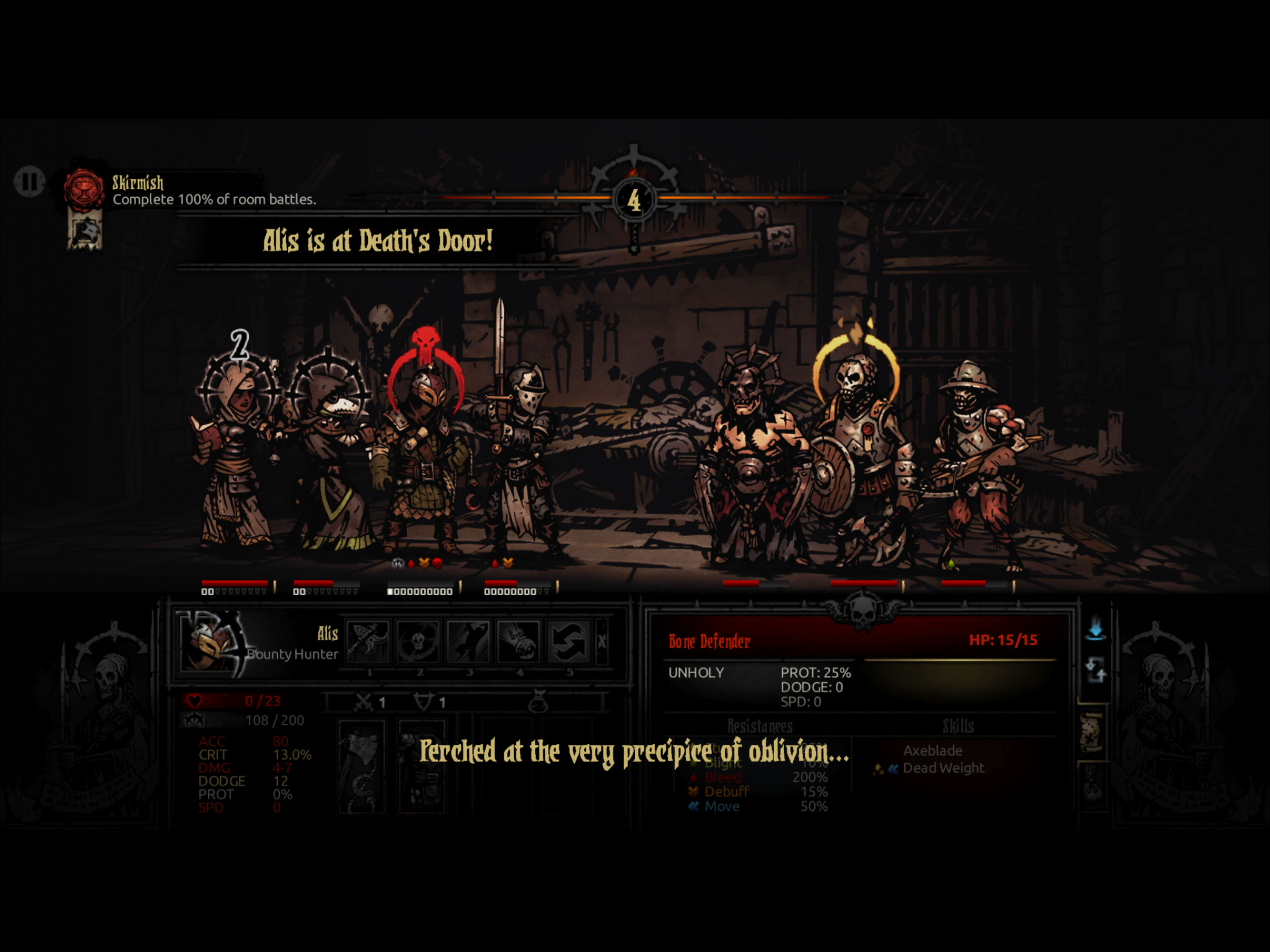 Darkest Dungeon:Tablet Edition. Darkest Dungeon 2 Raynold. Bone Defender.