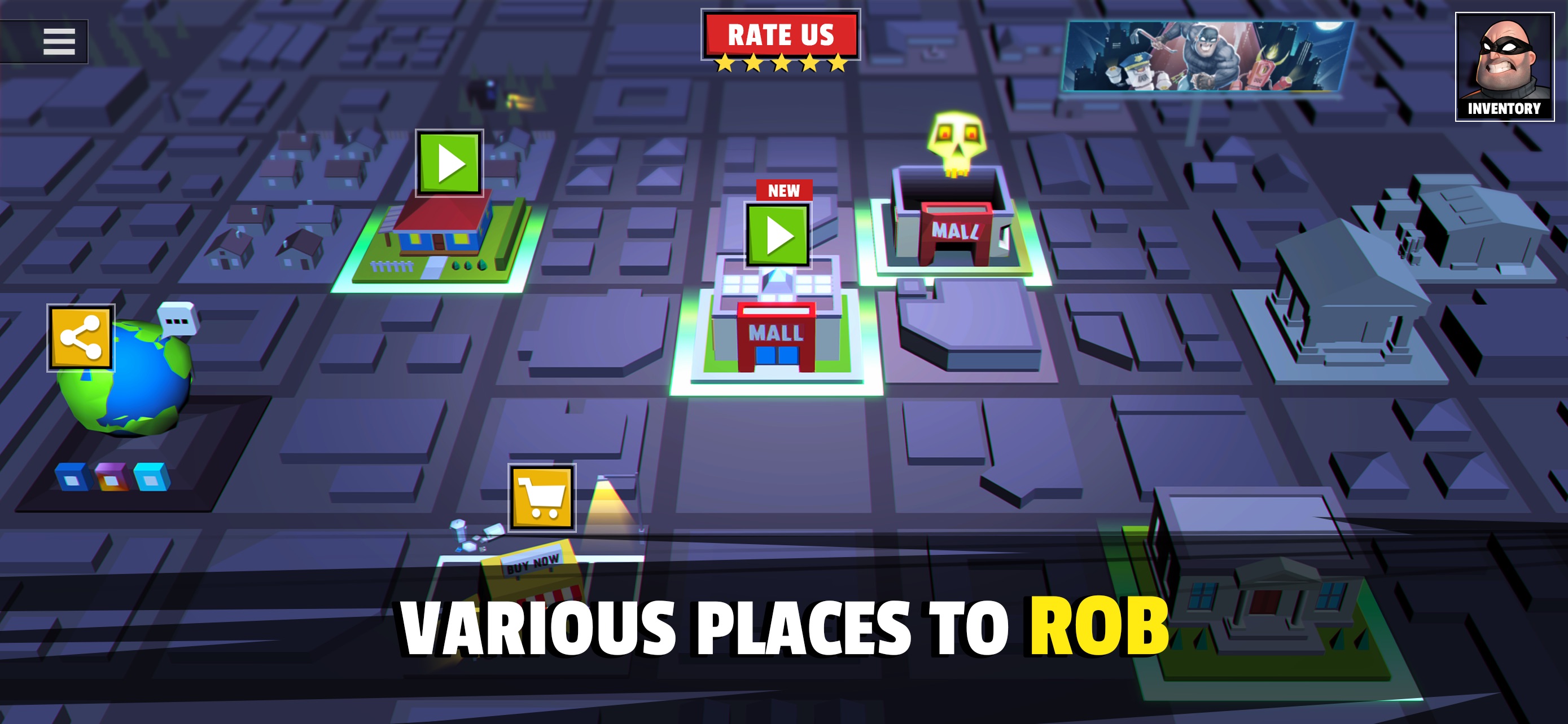 Зачем нужен вентиль в игре Robbery Madness 2. A Market with Thieves Play.