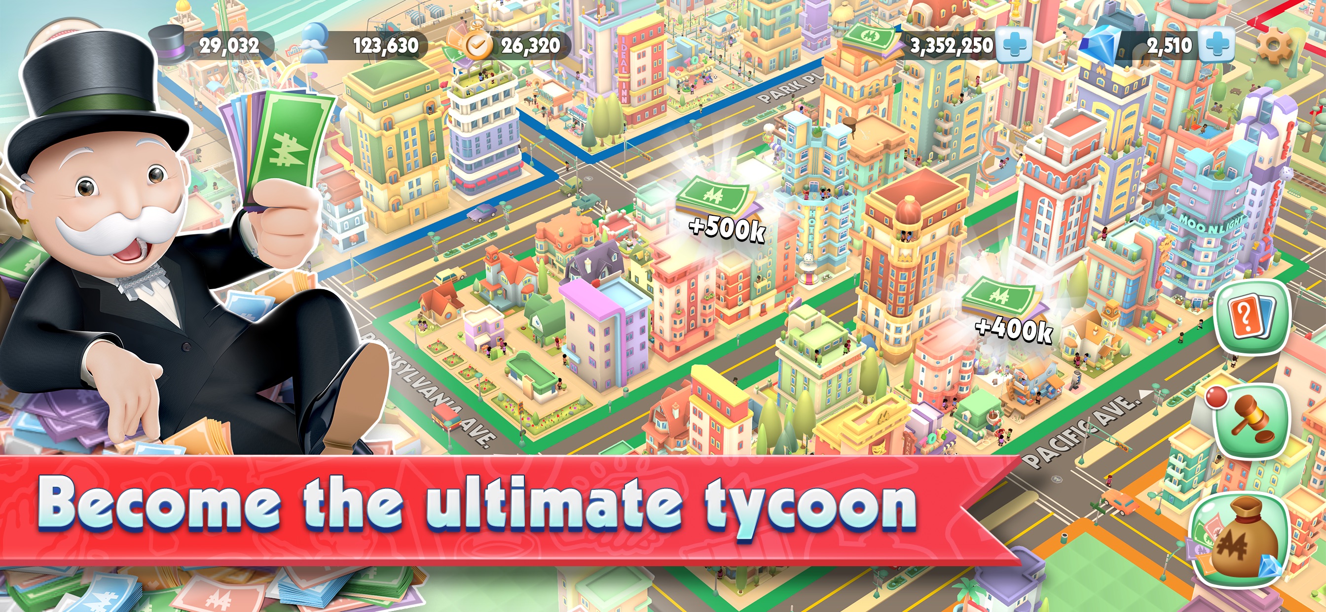 Monopoly Tycoon (mobile) — гайды, новости, статьи, обзоры, трейлеры, секреты  Monopoly Tycoon (mobile) | VK Play