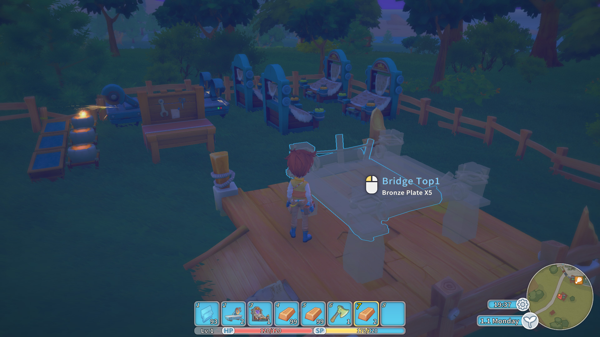 My time at portia темный кофейный столик