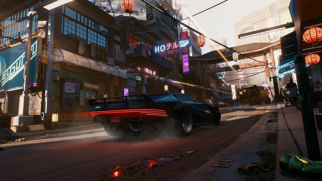 Гифка дня: самый неожиданный переворот машины в Cyberpunk 2077