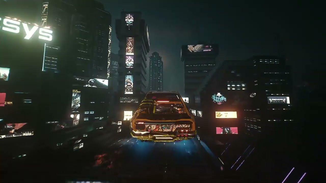 Моддер добавил в Cyberpunk 2077 летающие автомобили