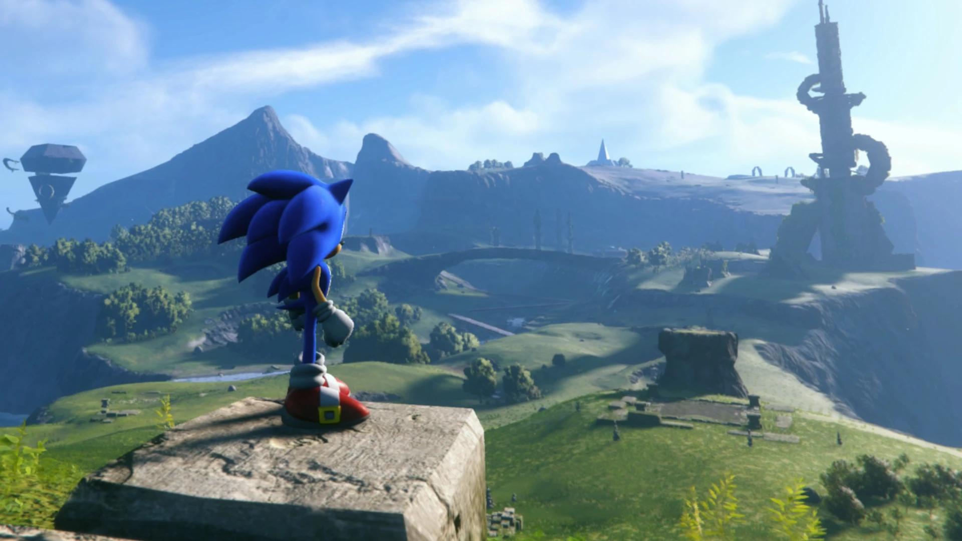 В сети появились восемь минут геймплея Sonic Frontiers