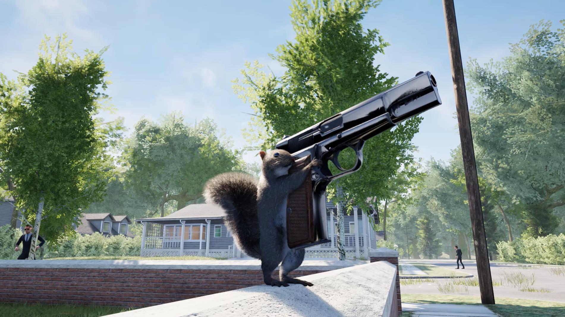 Белка с пистолетом грабит людей: первый геймплей Squirrel with a Gun | VK  Play