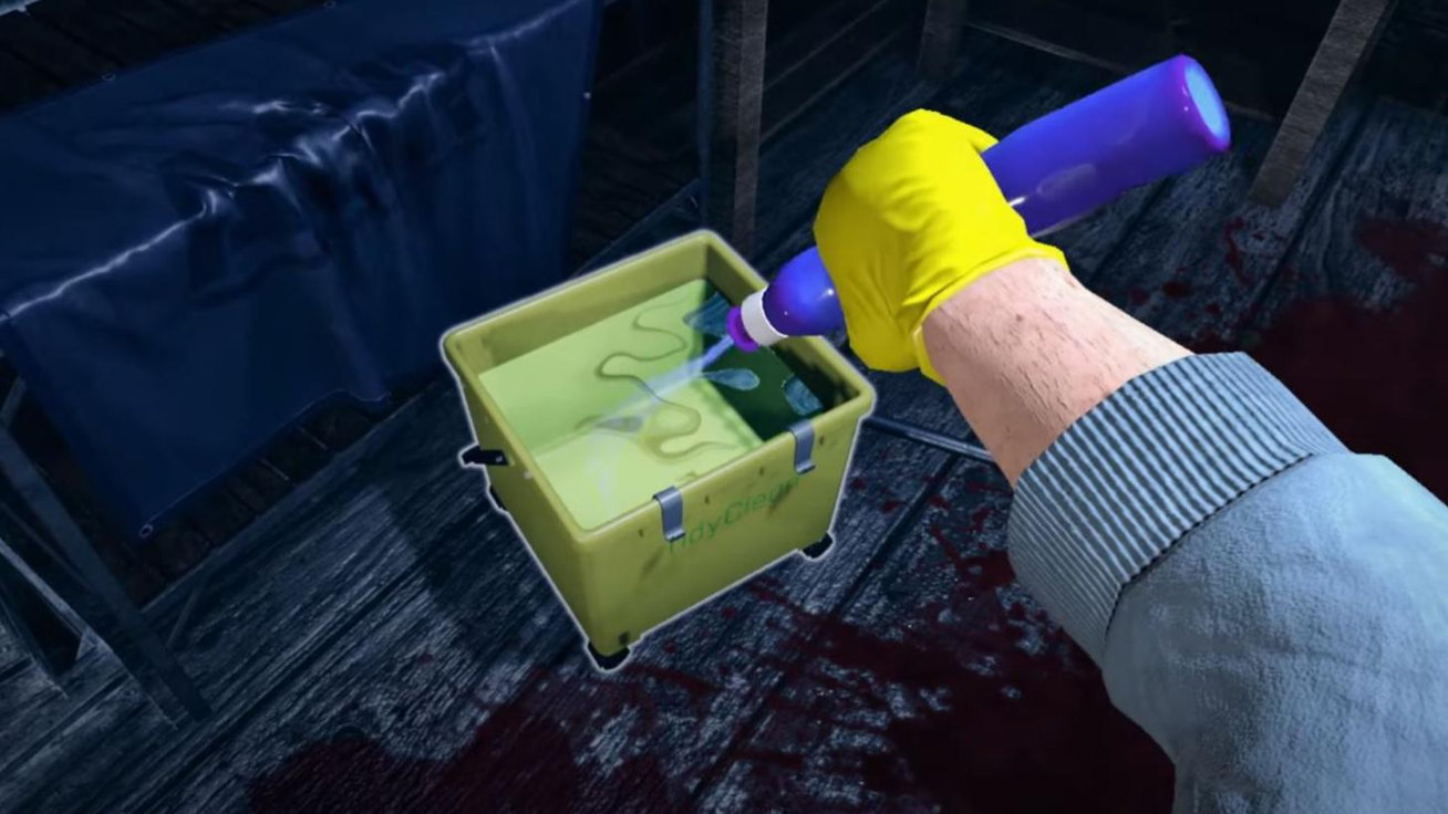 Симулятор чистильщика. Уборщик мест преступлений игра. Игра про уборку после убийств. Игра про уборщика viscera cleanup detail. Уборщик мест преступлений игра.