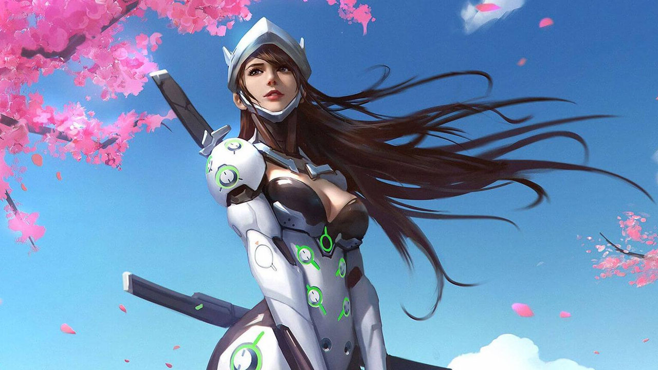Wallpaper : Tracer Overwatch, white background, simple background 2589x1456 - Xo