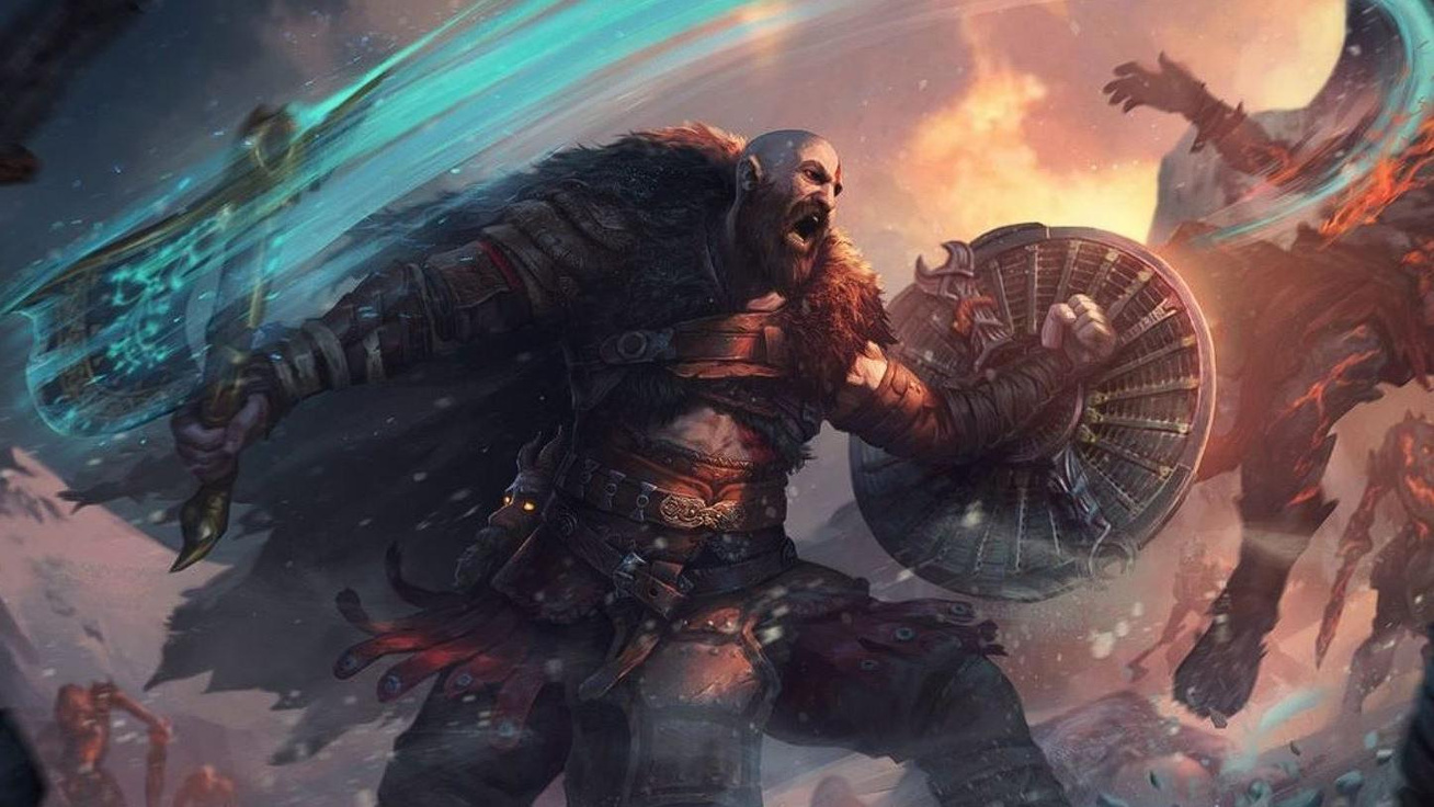 Победа над Берсерком Хаклангром Бородатым в God of