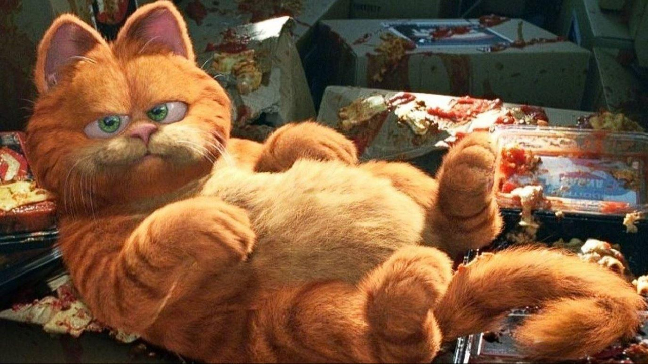 Рыжий кот из мультика