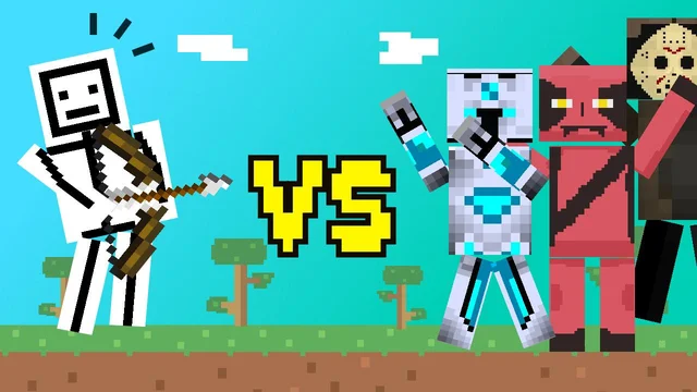 Stickman vs Craftsman is an online game with no registration required  Stickman vs Craftsman VK Play